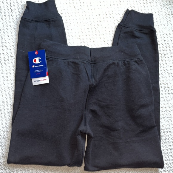 Champion  power blend joggers  Black Sweatpants  elastic drawstring waist Size S - Picture 10 of 16